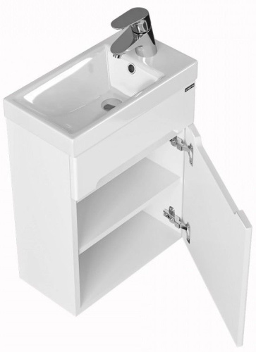 Тумба под раковину СанТа Лондон 224017 39х21х54 подвесная цвет белый - фото 2
