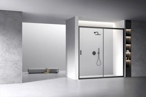 Душевая дверь Veconi Vianno VN60B-170-01-C5 170х195 стекло прозрачное профиль черный - фото 2