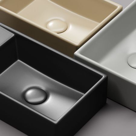 Раковина из сантехнического фарфора Ceramica Nova ELEMENT CN6051RMW 40х20 подвесная цвет белый 1 отверстие под смеситель