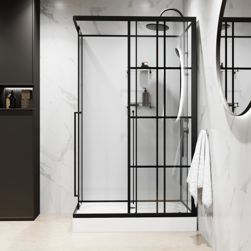 Душевая кабина Niagara Standart ST120/80/15QR/KL/BKT 120х80 прямоугольная без крыши ориентация правая - фото 5