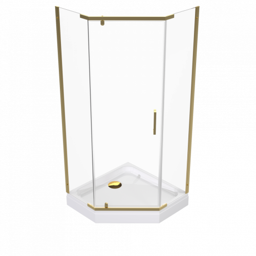 Душевой уголок Тритон Дека Щ0000073923 90х90 стекло прозрачное профиль хром с поддоном - фото 4