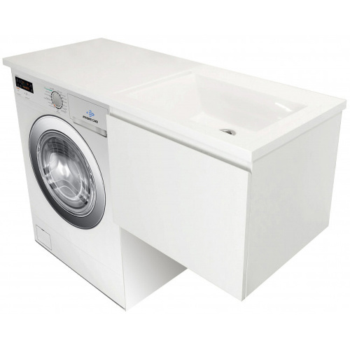 Тумба с раковиной Эстет Dallas Luxe 100 ФР-00002322 36х48х43 подвесная цвет белый - фото 2