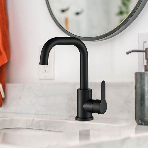 Смеситель WesnaArt Eko EKO05-250Black на раковину черный - фото 3