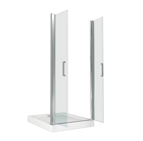 Душевая перегородка Good Door PANDORA ПД00057 100х185 стекло прозрачное профиль хром глянцевый - фото 2