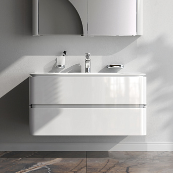 Тумба под раковину Am.Pm Sensation M30FHX1002WG 100х49х52 подвесная цвет белый