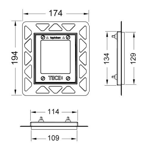 Рамка монтажная Tece TECEloop 9242648 - фото 2