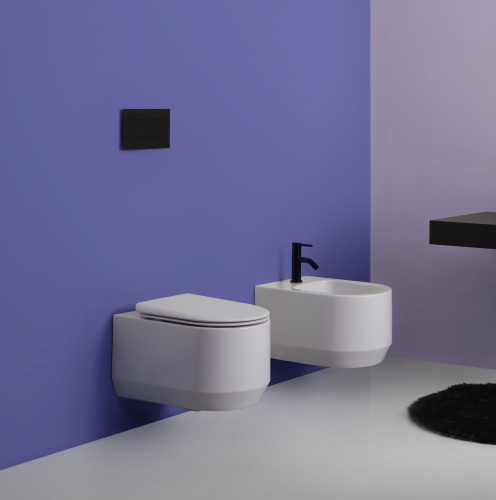 Биде White Ceramic Tao W1080401 подвесное - фото 2