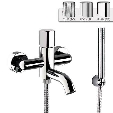 Смеситель для ванны Daniel Trilogy TG61015 настенный черный