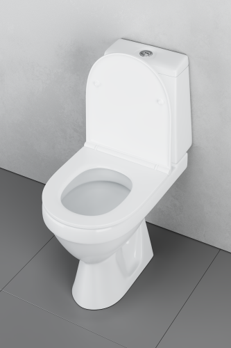 Унитаз напольный с бачком Damixa OriginEvo 2 788607SC белый с сиденьем микролифт смыв торнадо - фото 4