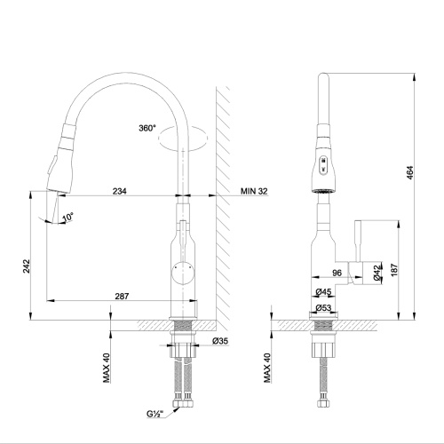 Смеситель для кухни LeMark Expert LM5082S-White на мойку белый матовый - фото 2