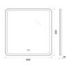 Зеркало с подсветкой и антизапотеванием BelBagno Marino SPC-MAR-800-800-LED-TCH-WARM 80х80 подвесное