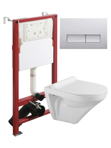 Комплект унитаз с инсталляцией и клавишей смыва Agger ATI06100+APB200 - фото 2