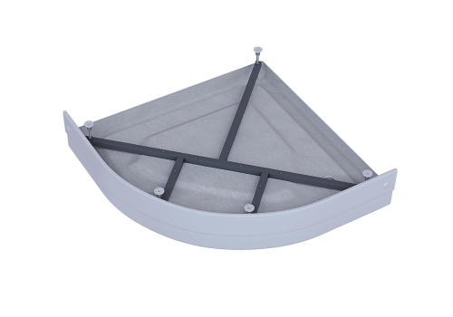 Душевой поддон Aquatek DPA-0000002 100х100 литьевой акрил белый с ножками - фото 3