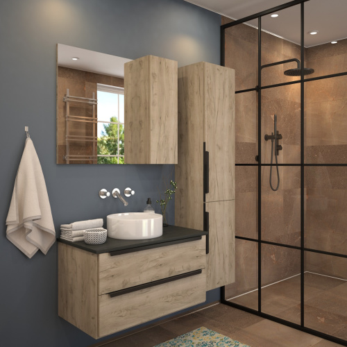 Раковина из сантехнического фарфора Teymi Lina T50106 36х36 накладная цвет белый без отверстий под смеситель - фото 4