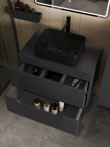 Тумба с раковиной Orange Line Li-80TugMDF+B02-460MB 81х46х68 - фото 4