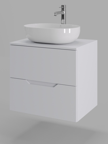 Тумба с раковиной Orange Line Li-60TuwMDF+B05-480W 61х46х70 - фото 2