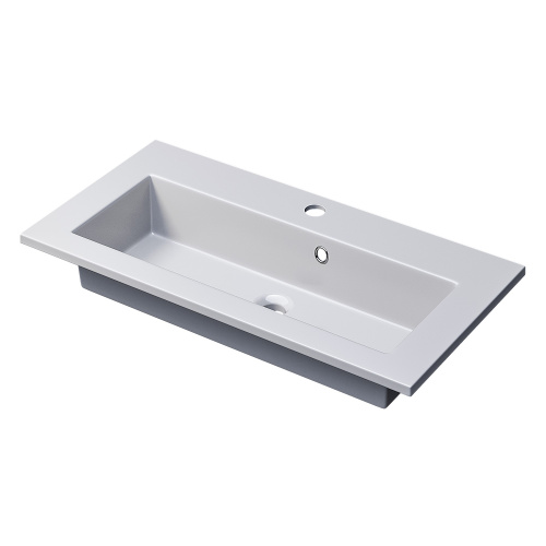 Раковина керамическая Uperwood Aurora RAurora70wg 71х36 полувстраиваемая цвет белый - фото 5