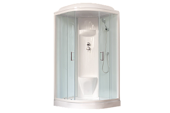 Душевая кабина Royal Bath НК RB90HK6-WT 90х90 четверть круга с крышей ориентация универсальная
