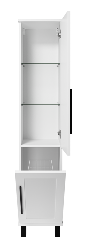 Шкаф-пенал Misty Модерн П-Мод05035-011П 36х35х165 напольный/подвесной цвет белый - фото 3