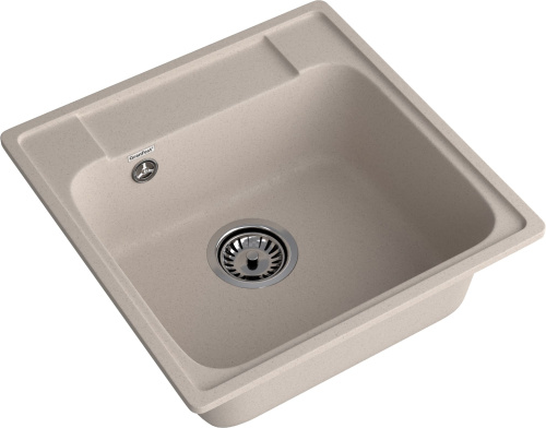 Кухонная мойка Granfest Quarz 48 песочный 48х48 цвет бежевый поверхность матовая - фото 2