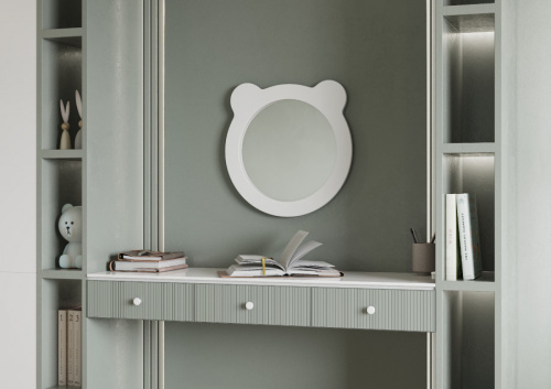 Зеркало в ванную Aquaton Каспер 1A283302CRE20 48х49 цвет белый - фото 3