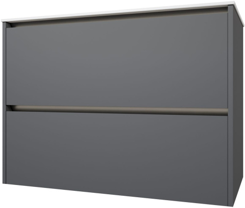 Тумба под раковину Allen Brau Activity 1.34013.PGM 90х46х65 подвесная цвет зеленый/платина - фото 2