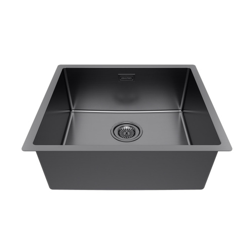 Мойка LASSAN 49 UNI, нерж. сталь, LA49-GM, вороненая сталь, 490х440мм, Paulmark - фото 2
