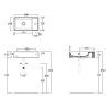 Раковина из сантехнического фаянса Simas Agile AG50 bi*1 50х30 подвесная цвет белый 1 отверстие под смеситель