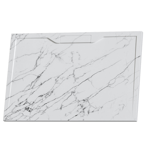 Душевой поддон RGW STE 52342912-15 120х90 искусственный камень белый мрамор без ножек - фото 2