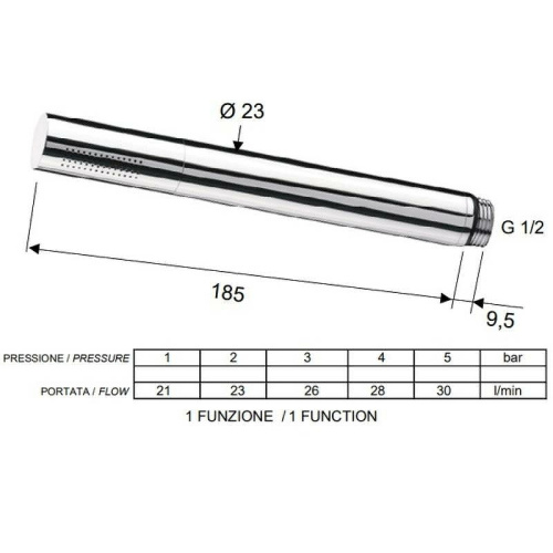 Душевая лейка Remer 317MMX округлая - фото 2