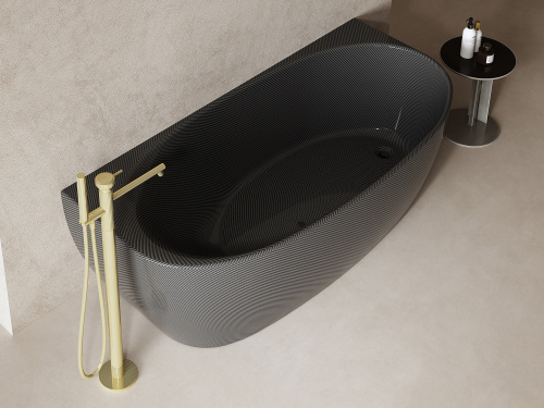 Ванна карбоновая Abber Karbon AK9004 170х80 пристенная овальная - фото 4