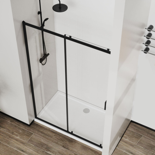 Душевая дверь Vincea City VDS-5CT150CLB 150х195 стекло прозрачное профиль черный - фото 5