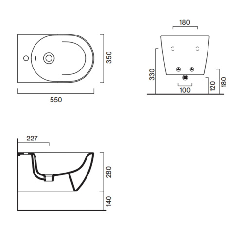 Биде Catalano Sfera 518551021 подвесное - фото 2