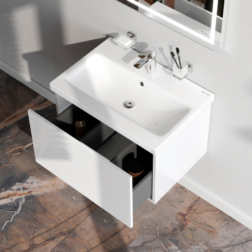 Тумба под раковину Am.Pm Gem M90FHX06021WG 60х42х41 подвесная цвет белый - фото 4