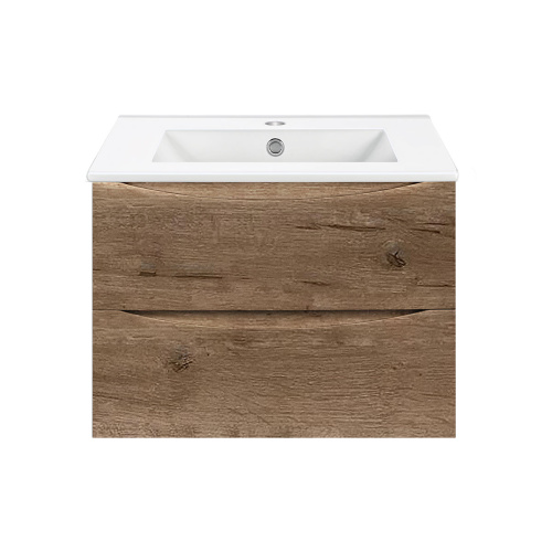 Тумба под раковину Vincea Mia VMC-2MC700VO 71х50х46 подвесная цвет коричневый - фото 3