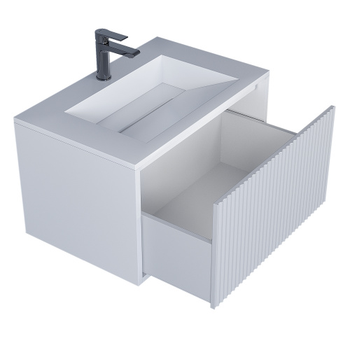 Тумба с раковиной Uperwood Next Premium 3930205164 70х45х42 цвет белый матовый - фото 5