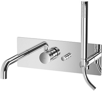 Смеситель для ванны с душем Paffoni Jo JO001CR встраиваемый в стену хром
