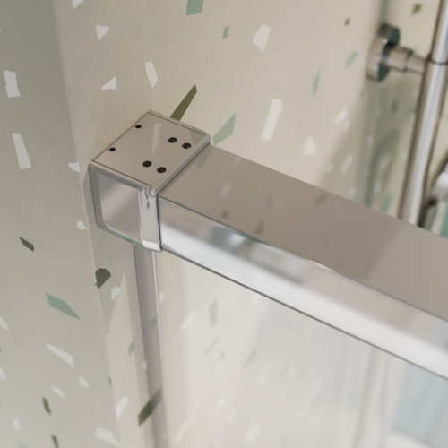 Душевая шторка на ванну Cezares TANDEM-SOFT TANDEM-SOFT-VF-2-180/145-C-Cr-IV 180х145 стекло прозрачное профиль хром глянцевый ориентация универсальная - фото 5