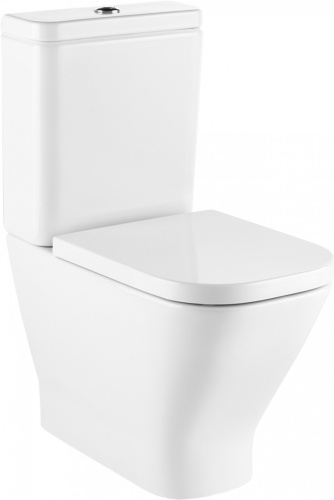 Чаша унитаза напольная Roca The gap 734273700H цвет белый без бачка без сиденья безободковая смыв торнадо - фото 2