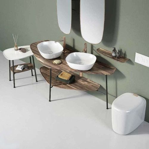 Раковина из сантехнического фарфора Vitra Plural 7810B401-0016 50х40 накладная цвет белый без отверстий под смеситель - фото 2