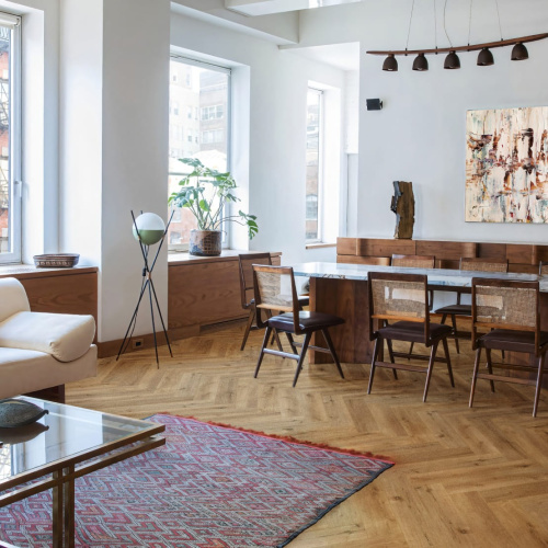 SPC ламинат CronaFloor Herringbone 2.0 Дуб Грас H017 Т092553 толщина 0,45 см 42 класс 640х128 - фото 2