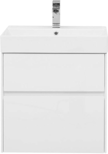 Тумба с раковиной Aquanet Бруклин 00212596 59х44х57 напольная/подвесная цвет белый - фото 3