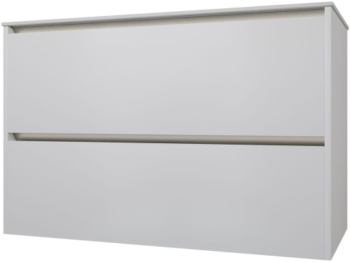 Тумба под раковину Allen Brau Activity 1.34006.WM 100х46х65 подвесная цвет белый/черный - фото 2