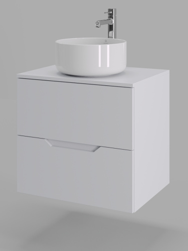 Тумба с раковиной Orange Line Li-60TuwMDF+B07-345W 61х46х72 - фото 2