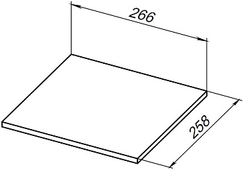 Полка для стеллажа Allen Brau Liberty 1.33009.GR-S
