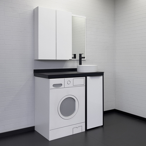 Тумба с раковиной Comforty Лозанна 00-00013800CF 100х55х102 напольная цвет белый - фото 4