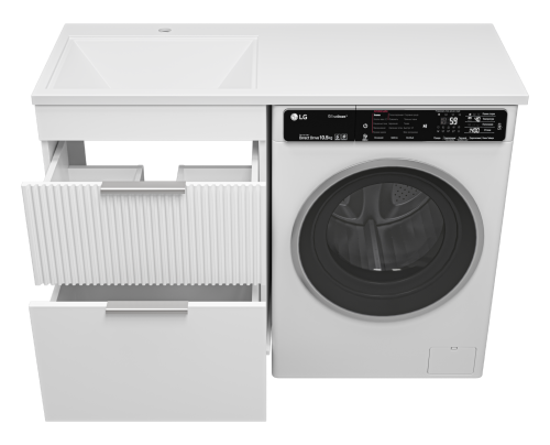 Тумба под раковину Brevita Enfida ENF-07060-012Я 58х48х76 напольная цвет белый - фото 3