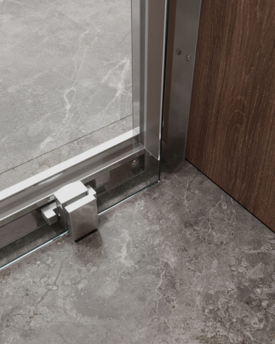 Душевая дверь Cezares MOLVENO MOLVENO-BF-1-140-C-Cr-IV 140х195 стекло прозрачное профиль хром глянцевый - фото 4