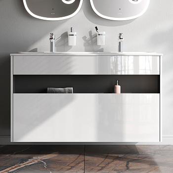 Тумба под раковину Am.Pm Func M8FFUX1201WG 121х49х70 подвесная цвет белый