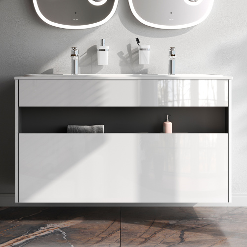 Тумба под раковину Am.Pm Func M8FFUX1201WG 121х49х70 подвесная цвет белый